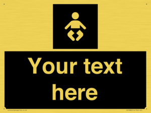 Custom information: black panel baby change